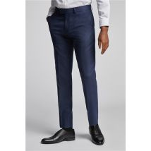 Antique Rogue Slim Fit Navy Blue Texture Men's Trousers