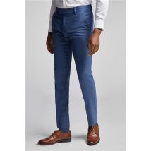 Antique Rogue Slim Fit Blue Texture Men's Trousers