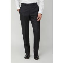 The Label Tailored Fit Charcoal Grey Birdseye Men's Suit Trousers