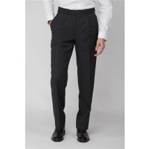 The Label Charcoal Grey Red Stripe Men's Trousers