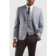 Scott by The Label Tailored Fit Pale Blue White Check Jacket