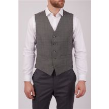 Scott by The Label Regular Fit Grey Pick And Pick Waistcoat