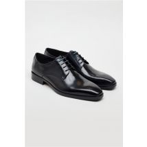 Antique Rogue Tommy Black Leather Derby Shoe