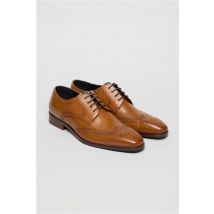 Antique Rogue Luca Tan Leather Brogues