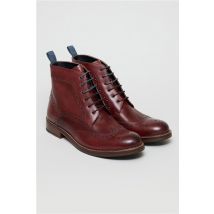 Antique Rogue Winston Burgundy Brogue Boot