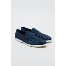 Antique Rogue Anton Navy Blue Suede Loafer