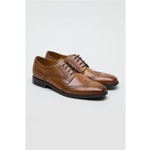 CitiFlex Cannon Tan Leather Brogue Derby Shoe