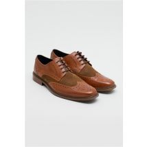 Racing Green Tan Leather Dale Brogues