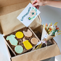 Pack Baby: Mini Bouquet e Biscoitos