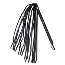 Rijzweep in imitatieleer - Zwart - Maat Uniek Formaat