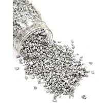 Zilverkleurige steentjes - Thema: Couleurs - Zilver / Grijs - Maat Uniek Formaat