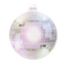 Discobal muurversiering - Thema: Disco - Zilver / Grijs - Maat Uniek Formaat