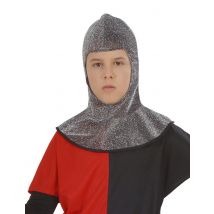 Middeleeuwse ridder kap voor kinderen - Thema: Middeleeuwen - Zwart - Maat One Size