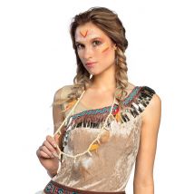 Halssnoer Indianen squaw - Thema: Western - Gekleurd - Maat Uniek Formaat