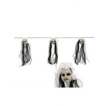 Poppen hoofden slinger - Thema: Magie en Horror - Zwart - Maat Uniek Formaat