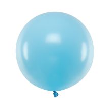 Reuze blauwe latex ballon 60 cm - Thema: Nationaliteit en Supporters - Blauw - Maat Uniek Formaat