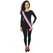 Burgemeester sjaal blauw wit rood volwassen - Thema: Nationaliteit en Supporters - Multicolore - Maat Uniek Formaat