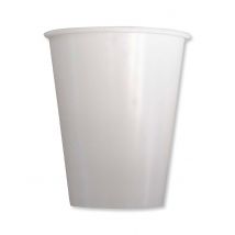 8 composteerbare kartonnen bekers ivoor 250 ml - Grijs, Wit - Maat Uniek Formaat