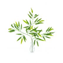 Bamboe steel met 60 bladeren 58 cm voor tropische feestdecoratie - Groen