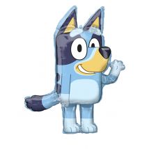 Bluey folieballon 60 x 81 cm - Thema: Comics, Cartoons - Blauw