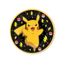8 Pokémon Pikachu Borden 23 cm - Thema: Bekende personages - Zwart