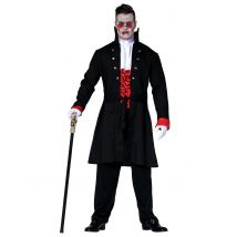 Vampiertelling kostuum voor tieners - Thema: Magie en Horror - Zwart - Maat 14-16 jaar