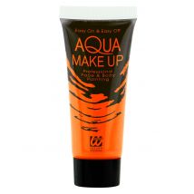 Fluorescerende oranje neon make-up 30 ml - Thema: Fluo en fosfo - Oranje - Maat Uniek Formaat