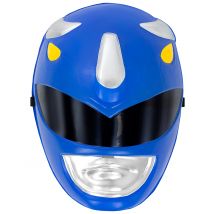 Blauw masker Power Rangers kinderen - Thema: Bioscoop en TV programma's - Blauw - Maat Uniek Formaat