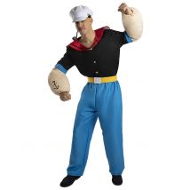 Kostuum Popeye plus size volwassenen - Thema: Comics, Cartoons - Blauw - Maat XXL
