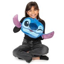 Cocooning kussen in de vorm van het hoofd van Stitch - Lilo + Stitch - Thema: Bekende personages - Blauw