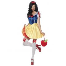 Sexy Märchen-Prinzessin Damen-Kostüm gelb-blau - Thema: Filmstars + Promis - Blau - Größe L
