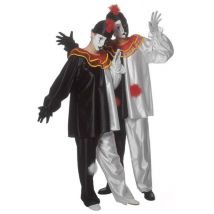 Pierrot-Kostüm für Erwachsene - Thema: Clowns + Zirkus - Größe S