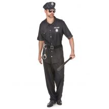 Polizistenkostüm für Herren - Thema: Berufe + Uniformen - Schwarz - Größe M