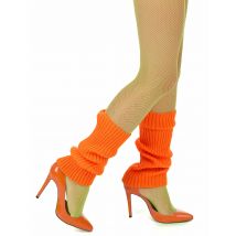 Orangefarbene Stulpen für Damen - Thema: Retro - Orange - Größe Einheitsgröße