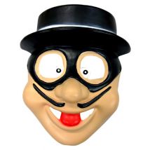 Banditen-Maske für Kinder - Thema: Filmstars + Promis - Braun - Größe Einheitsgröße