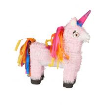 Einhorn-Piñata bunt 35x35cm - Thema: Tiere - Rosa, Pink - Größe Einheitsgröße