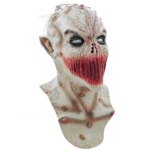 Zugenähter Mund Maske Erwachsene Halloween - Thema: Horror + Zauberei - Rot - Größe Einheitsgröße
