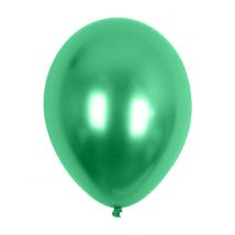 Grüne Metallic-Ballons 29 cm - Thema: Kostüme nach Farben - Grün - Größe Einheitsgröße