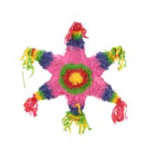 Mexikanische Stern-Piñata - Thema: Strandparty - Bunt - Größe Einheitsgröße