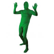 Grünes hautenges Kostüm für Erwachsene - Thema: Second Skin - Grün - Größe M