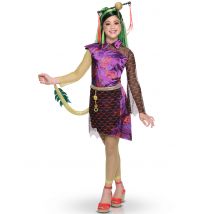 Jinafire Monster High Kostüm für Mädchen - Thema: Filmstars + Promis - Violett - Größe 110/122 (5-7 Jahre)