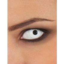 Kontaktlinsen weiße Iris - Thema: Horror + Zauberei - Grau, Weiss - Größe Einheitsgröße