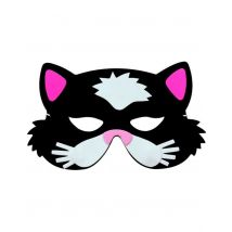 Tierische Katzen-Maske für Kinder - Thema: Tiere - Bunt - Größe Einheitsgröße