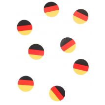 150 Deutschland-Fahnen als Konfetti 18g - Thema: Fanartikel - Bunt - Größe Einheitsgröße