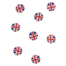 Konfetti - England Fahne 18g - Thema: Fanartikel - Bunt - Größe Einheitsgröße
