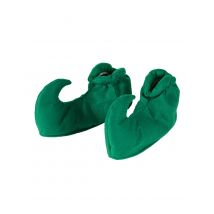 Schuhüberzieher grün Elfe Wichtel Gnom für Erwachsene - Thema: Wichtel + Zwerge - Grün - Größe Einheitsgröße