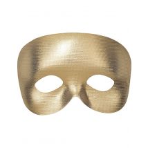 Goldene Halbmaske für Erwachsene - Thema: Maschere di Venezia - Gold - Größe Einheitsgröße