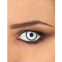 Kontaktlinsen schwarz-weiß - Thema: Kostüme nach Farben - Grau, Weiss - Größe Einheitsgröße