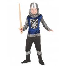 Verkleidung Junge als Ritter - Thema: Mittelalter - Blau - Größe 110/116 (4-6 Jahre)