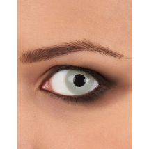 Graue Kontaktlinsen - Zombie Halloween - Thema: Kostüme nach Farben - Grau, Silber - Größe Einheitsgröße